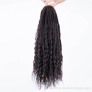 wholesale box river braid locs crochet hair synthetic extension faux locs crochet hair